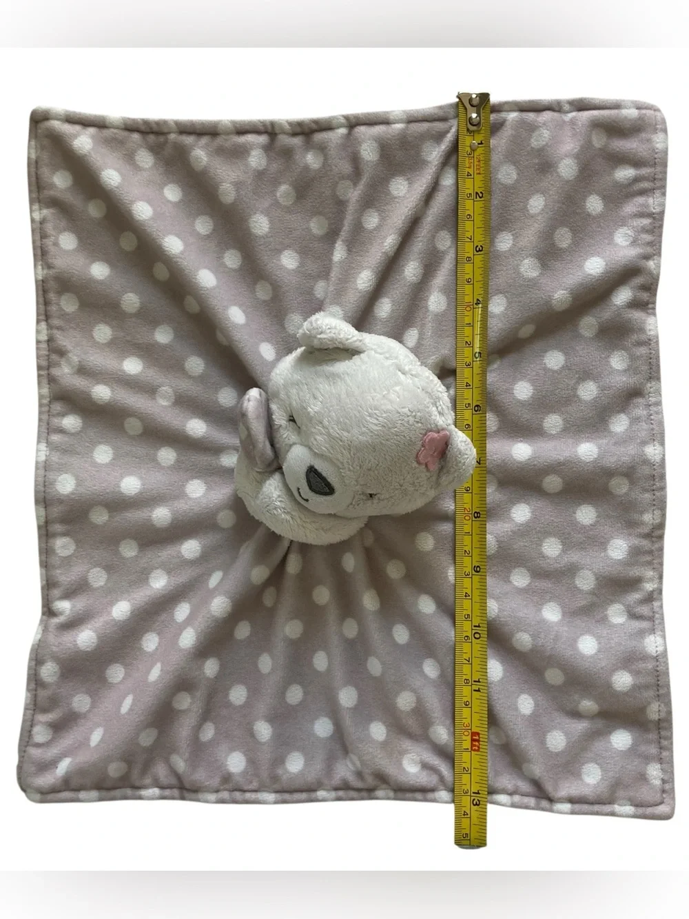 Lot - 2 Carters Bear Lovey 13” Security Blankets Flowers Polka Dot Spare 2019.